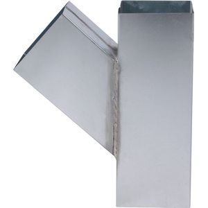 Zinken Vierkant T-stuk 45° | 80 x 80 mm