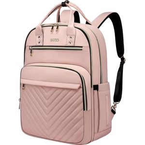 Laptoptas 17.3 inch - Roze - 17 x 31 x 45 - Waterbestendig - Rugzak met 20+ vakken - School, studie, kantoor, reizen