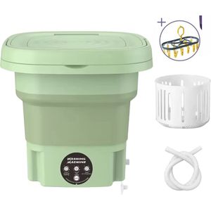 Mini Wasmachine - Compact - Energiezuinig - Opvouwbaar - 8L - Droogrek - Ideaal voor Studenten & camping met Droogrek