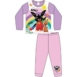 Bing pyjama - maat 104/110 - Hello Bing pyama - paars / roze