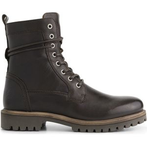 Travelin' Kvosted Heren - Leren hoge veterschoenen - Donkerbruin leer