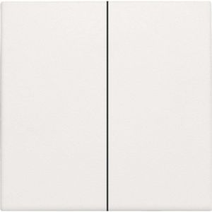 Niko centraalplaat voor dubbele elektronische schakelaar of drukknop - Original White (101-31004)