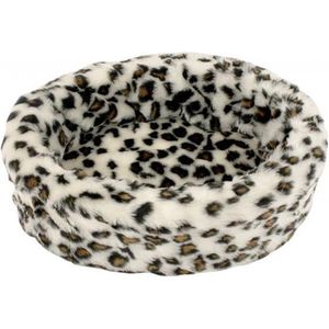 Petcomfort katten/hondenmand bont sneeuwluipaard 46x40x13 cm