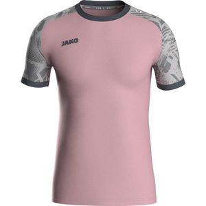 Jako Iconic Shirt Korte Mouw Heren - Antiek Roze / Zachtgrijs / Antra Light | Maat: XXL