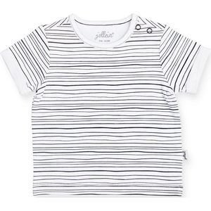 Jollein Unisex Shirt - Black stripes - Maat 50/56