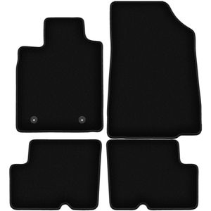 BASIC zwarte veloursmatten voor: Dacia Logan II sedan, stationwagen (2012-)
