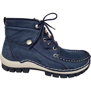Wolky 0470010 827 Dames Veterschoen - Blauw - 39