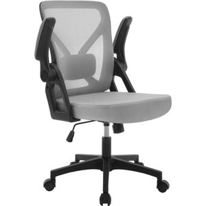 Rootz Bureaustoel - Ergonomische bureaustoel - Verstelbare computerstoel - Ademend gaas - Lendensteun - Ruimtebesparend - Schommelfunctie - 65 cm x (93,5-103) cm x 58,5 cm