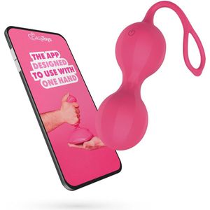 EasyConnect - EasyToys - Vibrerende Kegel Balletjes Stella via App - Vibrators voor Vrouwen - Sex Toys voor Vrouwen - Bekkenbodemtrainer - Roze