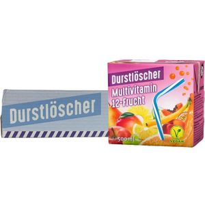 Dorstlesser - Vruchtensap - Multivitamin - 12 Vruchten - 12x500 ml