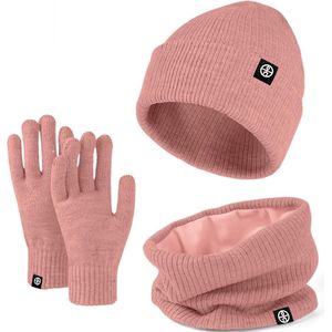 Luvetrex ® Complete Winter Set: Gebreide Muts, Sjaal en Handschoenen met Touchscreen