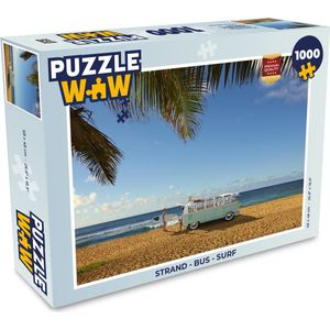 Puzzel Strand - Bus - Surf - Legpuzzel - Puzzel 1000 stukjes volwassenen