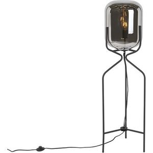 QAZQA bliss - Design Vloerlamp | Staande Lamp - 1 lichts - H 120 cm - Zwart - Woonkamer | Slaapkamer