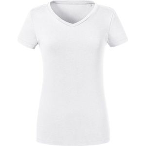 Russell Dames/dames Biologische T-Shirt met korte mouwen (Wit)