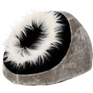 Flamingo kattenmand Knuffelgrot - 40 x 40 x 28 cm - zwart-grijs