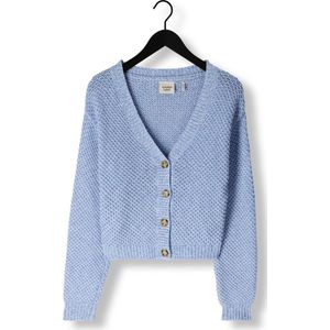 Another Label Zhour Knitted Cardigan L/s Truien & vesten Dames - Sweater - Hoodie - Vest- Blauw - Maat M