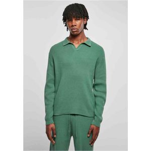 Urban Classics - Ribbed Oversized Longsleeve shirt - XXL - Groen