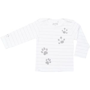 Frogs & Dogs - kraamcadeau - baby - shirt / longsleeve - lucky jongens - Paw - wit - maat 68