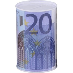 SP20S | Spaarpot 20 euro biljet 8,5 x 12 cm blikken/metalen