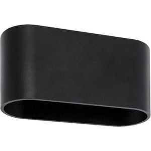 LED Wandlamp Oval zwart Tobias | Rond | G9 fitting