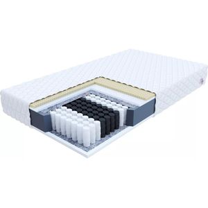 FDM® BOLONIA Matras 140x200 cm - Hoogte 19 cm H3 - Pocketvering Matrassen - Dubbelzijdig - 7 zones - Antiallergisch