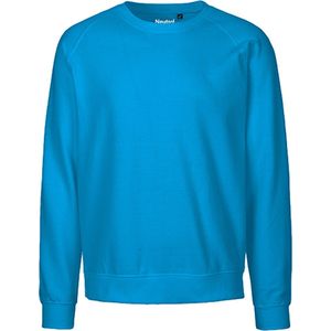 Fairtrade unisex sweater met ronde hals Sapphire - S