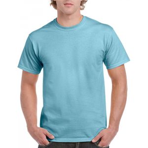 T-shirt Heren L Gildan Ronde hals Korte mouw Sky (x72) 100% Katoen