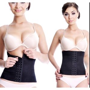 Afslankband - Shapewear -Shaper Korset Vet Verbranden - Waist Trainer - Postpartum buikband - Corrigeert taille en buik - Zwart M/L