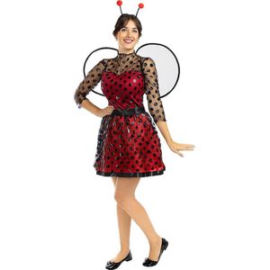 FUNIDELIA Lieveheersbeestje kostuum voor vrouwen - Maat: XL - Rood