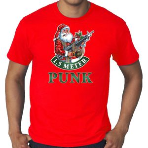 Grote maten fout Kerstshirt / Kerst t-shirt 1,5 meter punk rood voor heren - Kerstkleding / Christmas outfit XXXL