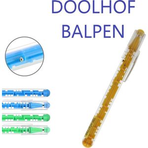 Doolhof Balpen | Puzzel Pen | Geel