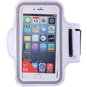 Hardloop Armband Telefoon | Geschikt voor Motorola Moto G100 & G200 | Hardloop Armband | Sport Hardloopband | Hardloop Telefoonhouder | Wit
