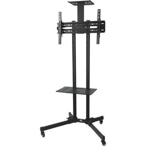 TV voet standaard met beugel op wielen professionele TV-rolstoel max 55 kg VESA 600x400 Maclean MC-661