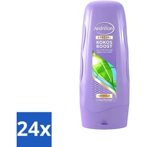 Andrélon - Kokos Boost - Conditioner - Voor Droog Haar - 300 ml - Voordeelverpakking - 24 stuks