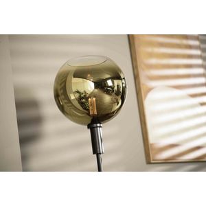 Vloerlamp 1-Lichts Goud - Glas - 30x30x180cm - Vloerlamp Pitney - Giga Meubel