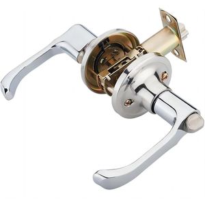 Deurklinken deurknop met slot/sleutel, deurbeslag deurbeslag voor toilet/badkamerdeuren, slot 60/70mm, 3 metalen sleutels
