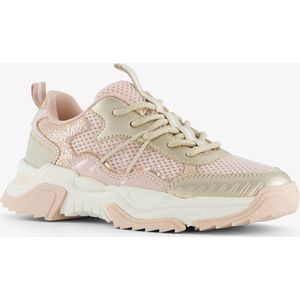 Blue Box meisjes dad sneakers goud roze - Maat 30 - Uitneembare zool