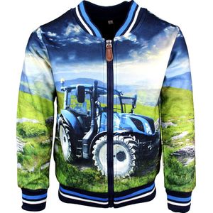 S&C Bombervestje Tractor blauw Kids & Kind Jongens Blauw - Maat: 158/164