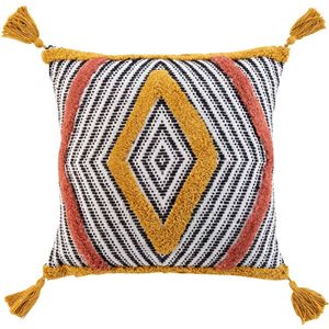 Decoratief kussen met kwastjes TERANGA, 40 x 40 cm