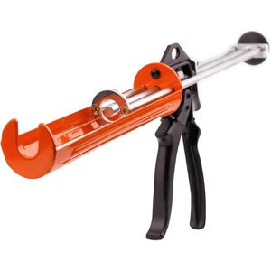 Versterkte cartridgepers voor het verwerken van alle 310 ml afdichtings- en lijmpatronen - zuiger met drie stangen - cartridgepistool met 20:1 duwverhouding - krachtige Mivos-optie
