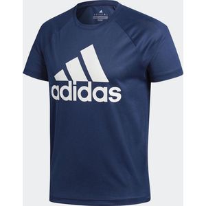 adidas Tee Logo Sportshirt Heren - Collegiate Navy