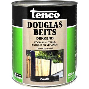 Tenco douglas beits waterbasis dekkend zwart - 1 liter