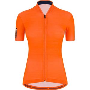 Santini Fietsshirt Korte mouwen Fluo Oranje Dames - Colore S/S Jersey For Women Flashy Orange - M