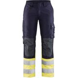 Blaklader Multinorm Dames Werkbroek Inherent 7188-1512 - Marine/High Vis Geel - C38