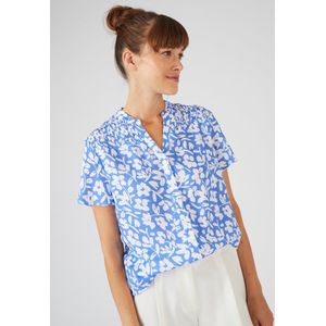 Damart - Gesmokte blouse, Climatyl - Dames - Blauw - 52