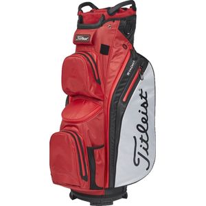 Titleist Cart 14 StaDry Waterproof Cartbag, rood/grijs/zwart