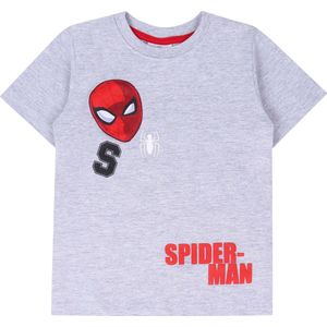 Grijs jongens-T-shirt Spider Man korte mouwen