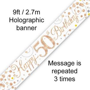Oaktree - Banner 50 jaar Rose Gold