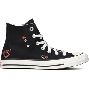 Converse Chuck Taylor All Star Hi Dames Hoge sneakers - Leren Sneaker - Dames - Zwart - Maat 37,5