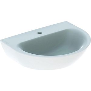Geberit Renova wastafel 60 cm 1 kraangat zonder overloop KeraTect, wit